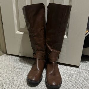Brown Knee-High Boots